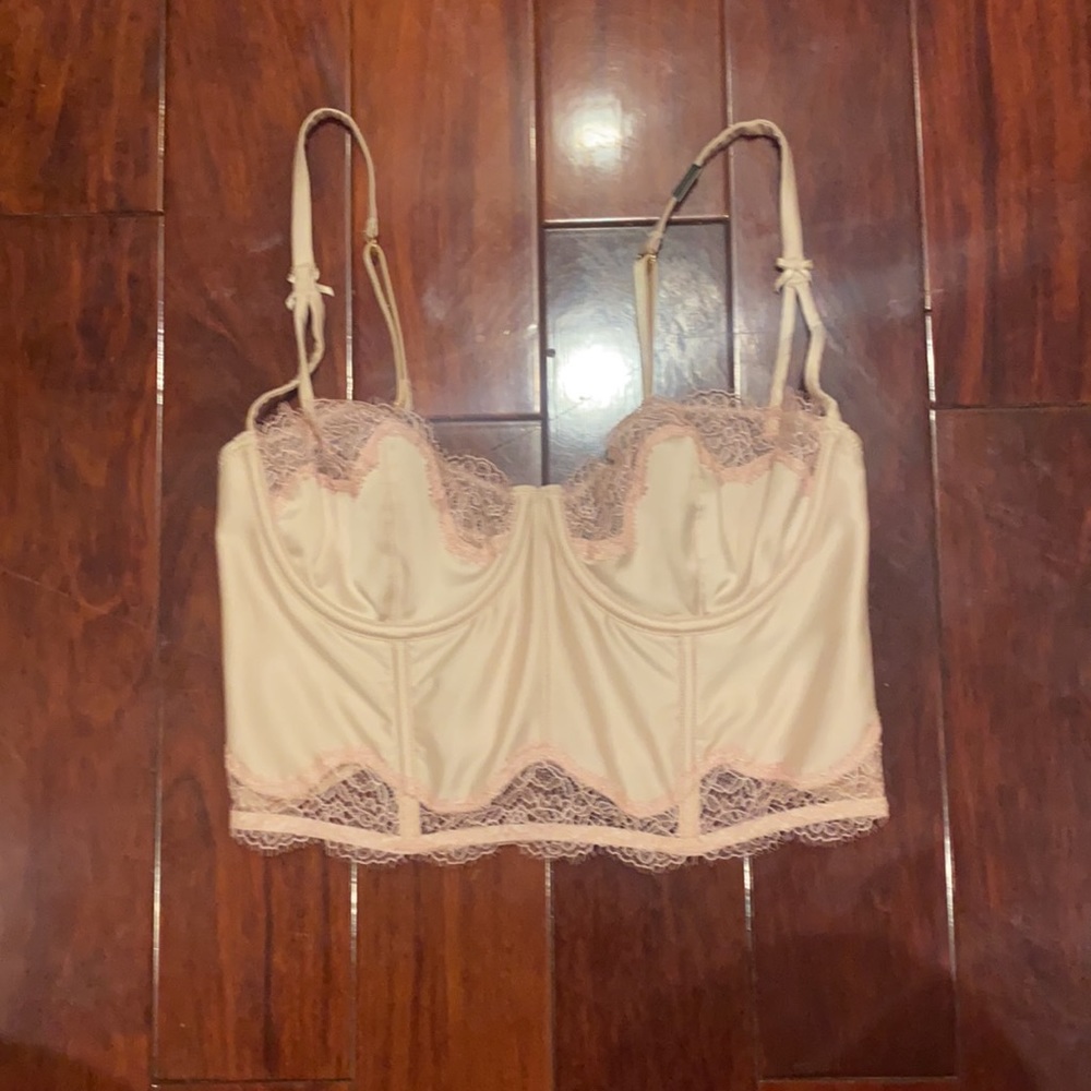 Victoria’s Secret Satin Lace Bustier Top